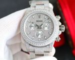 ROLEX Daytona 904L Steel 7750 Movement Full Diamond Watch